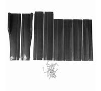 Baxnore Faldón Lateral del Coche Ajuste Universal Estilo de Fibra de Carbono ABS Juego de 4 Piezas Faldón Lateral Izquierdo Derecho del Vehículo Alerones Divisor para Mejorar la Ae