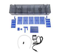 Baxnore Filtro de Acuario Doble suspensión Cascada de filtración progresiva Tanque de Peces Filtro Colgante Fácil instalación Ahorro de Espacio para acuarios 50 80 cm 130 L Plásti