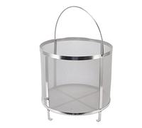 Baxnore Filtro de lúpulo de cerveza de acero inoxidable 304 con soporte para elaboración de vino de cerveza casera Filtro de malla duradero de 30 cm de diámetro