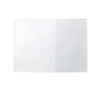 Baxnore Frosted Transparent Passport Cover PVC Travel ID Card Holder Protector Slim Lightweight Passport Case For Men Women Business Travelers Airplane Trips Vacation