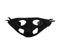 Baxnore Gafas de Carreras Profesionales con Cubierta de Ojo de Caballo, Gafas de Carreras a Prueba de, Transpirables, de Cuero PU para Entrenamiento Ecuestre, competición de equit (Negra)