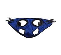 Baxnore Gafas de Carreras Profesionales con Cubierta de Ojo de Caballo, Gafas de Carreras a Prueba de, Transpirables, de Cuero PU para Entrenamiento Ecuestre, competición de equit (Azul)