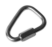 Baxnore Gancho de enlace triangular de acero inoxidable 316, hebilla de bloqueo de tornillo resistente, conector triangular de liberación rápida para escalar, acampar, accesorios d