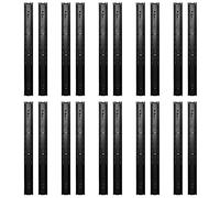 Baxnore Guías para cajones de alta resistencia, 10 pares de rieles guía con rodamiento de bolas de extensión completa de 3 secciones, capacidad de carga de 100 lb para gabinete de (45,7 cm/18