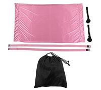 Baxnore Hamaca de Yoga aérea Columpio Entrenamiento de Estiramiento portátil Equipo de inversión de Yoga para Gimnasio en casa Fitness Poliéster Algodón con Anclajes de Puerta Corr (Rosa)