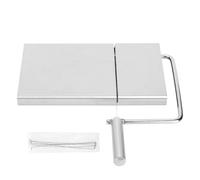 Baxnore Herramienta de cocina para queso de acero inoxidable con alambre de corte, mango ergonómico duradero para cortar mantequilla, queso, pan, pastel, jamón, fresa, pepino, almo