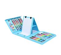 Baxnore Juego completo de pintura de 176 piezas con lápices de colores, acuarelas, ceras, pasteles al óleo y caja de almacenamiento para clases de arte y actividades de dibujo en c
