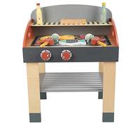 Baxnore Juego de Barbacoa de Cocina, Simple, Hermoso, Habilidades motoras Finas, Exquisito, Resistente, Duradero, suavidad, Cocina de Madera para Juegos de rol, niñas, niños, Mader