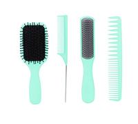 Baxnore Juego de cepillos para el cabello profesional, 4 piezas, cepillo de paleta para desenredar, cepillo para peinar, peine de dientes dobles, peine de para mujeres, hombres, t (En caja)