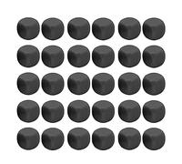 Baxnore Juego de Dados de 30 Piezas, Dados de plástico Personalizables de 6 Caras para Juegos de Mesa, Aprendizaje de matemáticas, enseñanza en el Aula, Actividades para Padres e h (Negra)