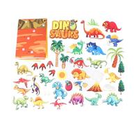 Baxnore Juego de Historias de Tablero de Fieltro de Dinosaurio, 37 Piezas, clasificación de Dinosaurios preescolares, Kit de Juego de Aprendizaje temprano para Contar Historias, re