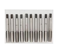 Baxnore Juego de machos de roscar cónicos métricos M12, herramientas de corte de roscas de acero al carbono de grado profesional con flautas rectas para maquinaria automotriz y pro