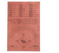 Baxnore Juego de Mesa de Dados de béisbol Juego de Mesa Divertido de Batalla de béisbol de Madera de Primera Calidad con canicas de Dados para Familiares, Amigos, Adultos, Fiestas,