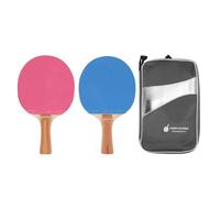 Baxnore Juego de paletas de Tenis de Mesa Profesionales Raquetas de Paleta de Madera de 7 Capas de Goma Premium con Estuche de Almacenamiento para Juegos de Entrenamiento en interi