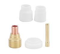 Baxnore Juego de vasos de soldadura de cerámica profesional Kit de boquillas de alúmina de alta temperatura para pistola de soldadura por de argón WP9 WP20 Incluye vasos blancos 1