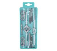 Baxnore Juego profesional de machos y matrices Kit de herramientas de roscado métrico con llave ajustable Tamaño M6 a M12 para reparación automotriz y metalurgia Construcción de ac