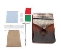 Baxnore Kalimba 21 teclas Piano de pulgar portátil de metal de caoba hecho a mano Kit de instrumentos musicales para adultos principiantes con cancionero bolsa de transporte Acceso (Degradado tipo 3)