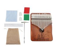 Baxnore Kalimba 21 teclas Piano de pulgar portátil de metal de caoba hecho a mano Kit de instrumentos musicales para adultos principiantes con cancionero bolsa de transporte Acceso (Tipo 1)