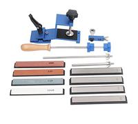 Baxnore Kit afilador de cuchillos profesional de ángulo fijo con 4 piedras de afilar y 4 piedras de diamante. de afilado de precisión con ángulo ajustable de 15 a 40 grados para c
