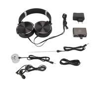 Baxnore Kit de Detector de Fugas de Agua Probador de Monitor de Fugas de Agua de Alta sensibilidad con Auriculares Amplificación 20000X Sondas duales para sitios de construcción de