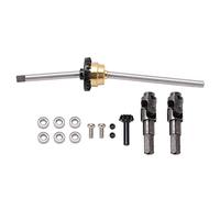 Baxnore Kit de diferencial de eje de puente delantero Aleación de aluminio CNC mecanizado Anodizado de precisión Reemplazo directo para WPL C14 C24 C34 C44 B14 B16 B24 B36 1/16 RC