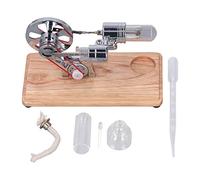 Baxnore Kit de Experimento científico con Modelo de Motor Stirling. Funcionamiento Suave y bajo Nivel de Ruido. Ideal para Adultos, Profesores y demostraciones en el Aula. Fabricad