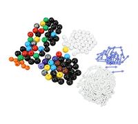 Baxnore Kit de Modelo Molecular, 155 Piezas, Conjunto de Modelo de Estructura atómica con átomos y Enlaces Coloridos para Estudiantes de química, Profesores, Aula, Laboratorio, apr