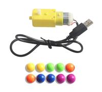 Baxnore Kit de Piezas de impresión 3D Modelo de Pista de mármol con 10 canicas y Cable USB de Motor para educación Stem, construcción DIY para Adultos, Juego Creativo