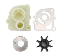 Baxnore Kit de reparación de bomba de agua fueraborda premium Juego de reemplazo de impulsor de alta eficiencia para motor marino de 2 tiempos 18HP Paquete completo de mantenimient