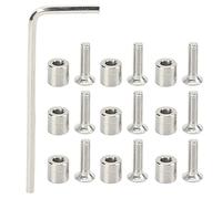 Baxnore Kit de soporte de tornillo M3 de acero inoxidable con placa de soporte espaciadora y llave para piezas de repuesto de impresora 3D Prusa MK3 9 juntas 9 tornillos incluidos