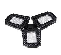 Baxnore Lámpara de cultivo LED plegable de 80 W con espectro rojo y azul para plantas de interior, flores, tomates, pimientos, rosas, material ABS, 144 cuentas, 9 x 22,5 x 22,5 cm