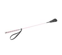 Baxnore Látigo para Montar, Equipo Ecuestre para Doma de Caballos, 68 cm, Control de Agarre Estable Antideslizante para Entrenamiento de Caballos, equitación con Fibra de PC, Cuero (Rosa)