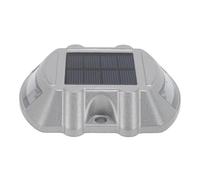 Baxnore Luz solar para carretera, aleación de aluminio, con energía solar, marcadores de carretera para exteriores, 6 V, 1,8 W, para escalones, escaleras, suelo de jardín (Roja)