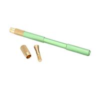 Baxnore Mango raspador universal Aleación de aluminio Antideslizante Mango ergonómico de doble cabeza con pestillo de latón para reparación electrónica Eliminación de pegamento aut (Azul)