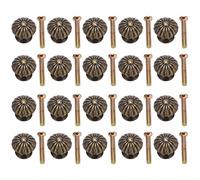 Baxnore Manijas de muebles Tiradores de cajón Perillas de forma de hongo vintage Aleación de zinc Mini manijas para cajas de madera Cajas de joyería Tocador 20PCS Verde Bronce 18mm
