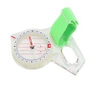 Baxnore Mapa de brújulas de brújula de orientación con el Pulgar con Punto Luminoso Material de ABS de Escala Transparente para Acampar para Caminar Aventuras al Aire Libre 9.6 x 7