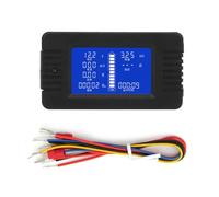 Baxnore Medidor de batería multifuncional PZEM015 Voltaje Corriente Capacidad de potencia Probador de impedancia 0 200 V 0 300 A Pantalla LCD para de batería solar marina automotr