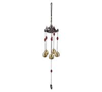 Baxnore Mejores Deseos Lucky Metal Wind Chime Bell Garden al Aire Libre Pavilio clásico Decoración Colgante