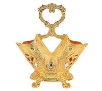 Baxnore Metal Utensil Holder European Vintage Style Gold Kitchen Cutlery Organizer Flatware Rack For Dining Table Countertop Country Cottage Decor Zinc Alloy Construction