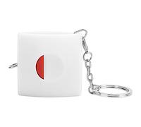 Baxnore Mini cinta métrica retráctil automática de PVC, regla de medición de tela para manualidades, costura a medida, con calibración grande transparente para sastres, costura, ar (blanco)