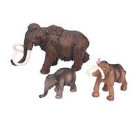 Baxnore Modelo de mamut Figura simulada Juguetes de mamut de plástico realistas para colección de Animales Juego Educativo con Detalles Pintados a Mano Material de PVC Seguro Juego