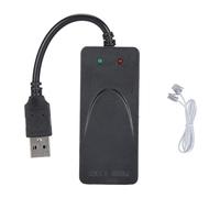 Baxnore Módem de Datos de fax Externo USB 56K Puertos RJ11 duales Compatible con identificador de Llamadas Configuración fácil Protección Anti truenos Computadora Módem de fax Port