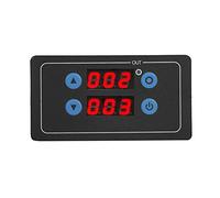 Baxnore Módulo de relé Temporizador Pantalla LCD Tablero de Interruptor de Control de Tiempo Digital Dual Retardo Ajustable de 0,1 s a 999 h para válvula solenoide del Motor Bomba