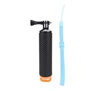 Baxnore Monopie de cámara antideslizante con empuñadura flotante y cordón para deportes acuáticos, buceo, surf, natación, compatible con cámaras de acción Yi, amarillo, morado, ver (Naranja)