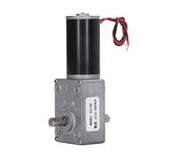 Baxnore Motor de Engranaje de Doble Eje 12 V Motor de reducción de Velocidad de Engranaje de Bloqueo automático de Alto par Rotación CW CCW Carcasa de aleación de Aluminio para im (10RPM)