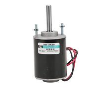 Baxnore Motor eléctrico de CC con imán permanente, 30 W, alta velocidad, 3500, 7000 RPM, CW CCW, motor de cepillo, 12 V, 24 V, rodamiento de bolas, alambre de cobre para máquina de (24V6000rpm)