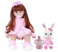 Baxnore Muñeca de Silicona Reborn de 60 cm, Tacto Suave, Regalo Realista, Gran Regalo de cumpleaños para Error 2029, Juego Creativo, Material de Apariencia vívida