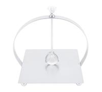Baxnore Napkin Holder with Center Bar Iron Tabletop Napkin Dispenser with Arc Handle Space Saving Design for Kitchen Restaurant Hotel Cafe Home Dining (Plata)