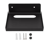 Baxnore Organizador de Estante para TV, Estante de Almacenamiento de Acero Inoxidable para decodificador, enrutador, proyector con gestión de Cables, Soporte Resistente para Sala