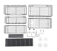 Baxnore Over The Door Seasoning Rack 5 Baskets Punchless Carbon Steel Door Hanging Seasoning Organizer for Kitchen